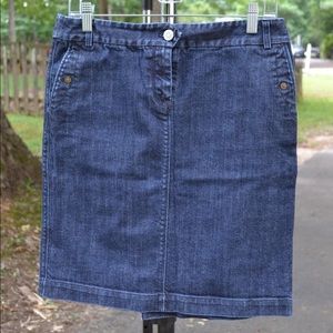 J. Crew Denim Pencil Skirt